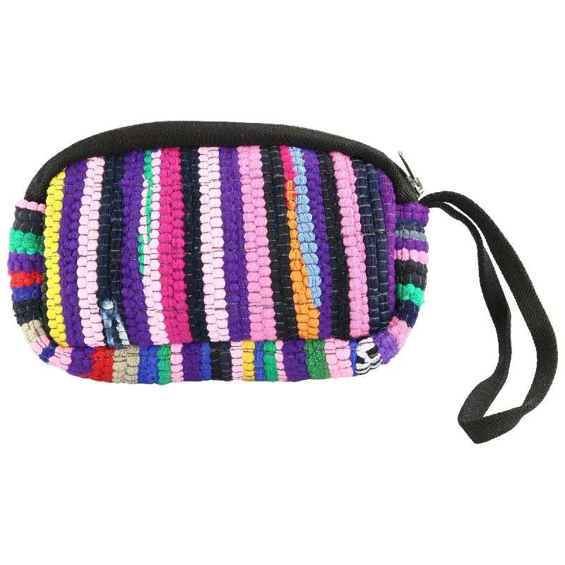 Wallets for professional use-Color Burst Recycled Wristlet