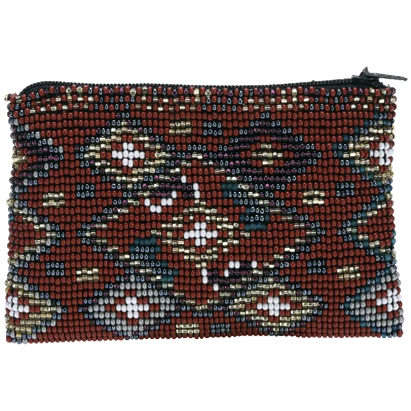 Wallets for organizing cash-Highlands Beaded Coin Purse