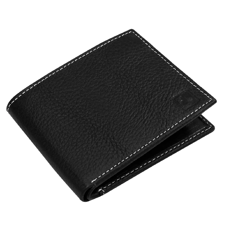 Backpack with wide capacity-CIMONI® Premium Genuine Leather Wallet for Men Casual Wallet with RFID Protection 8 Card Slots Slim Elegant Design Wallet (Color - Black)