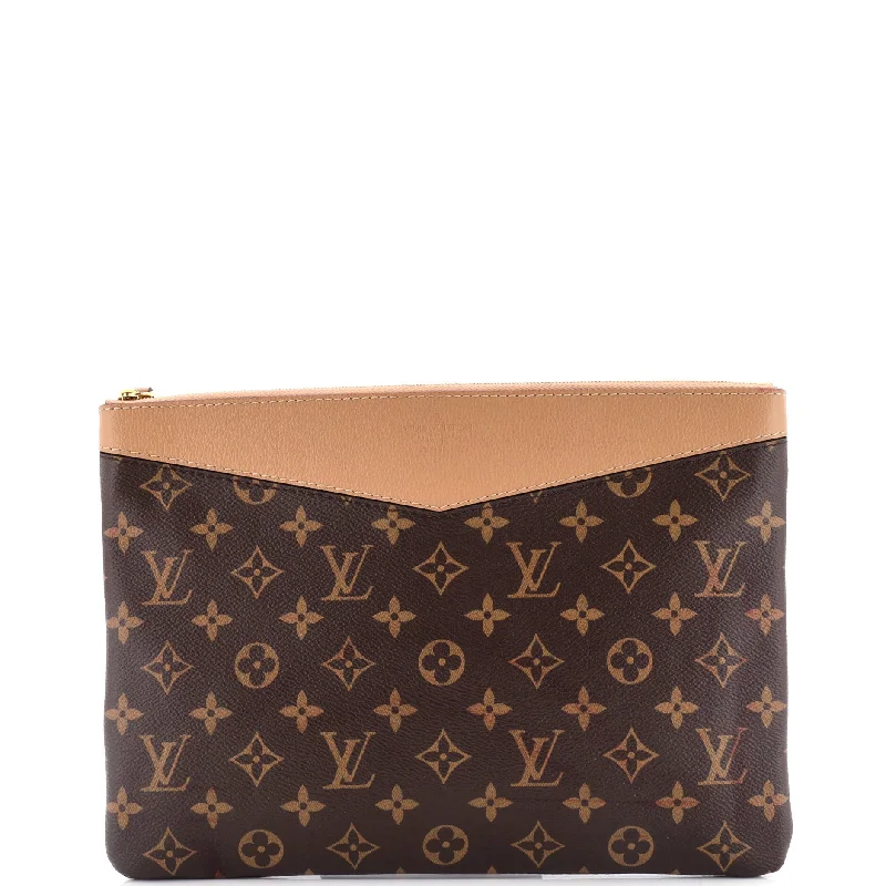 Wallets for summer tones-Daily Pouch Monogram Canvas