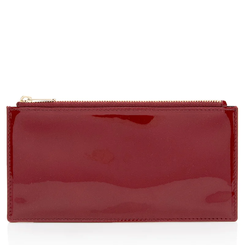 Wallets with compact shapes-Dior Patent Leather Lady Dior Insert