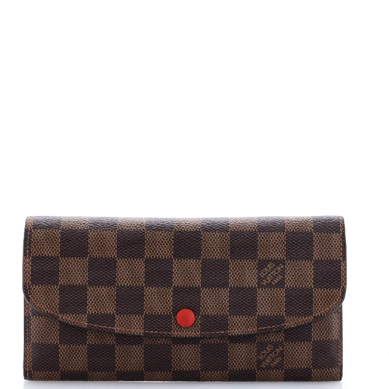 Keychains with playful straps-Emilie Wallet Damier