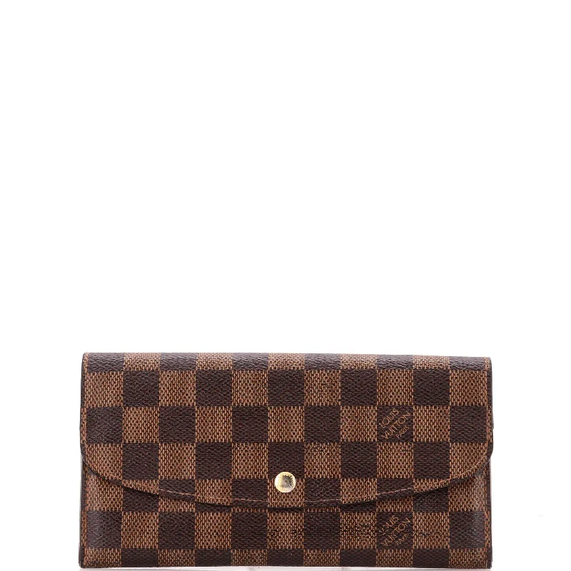 Keychains with floral tags-Emilie Wallet Damier