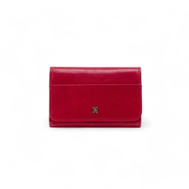 Keychains with quirky tags-Jill Wallet In Claret