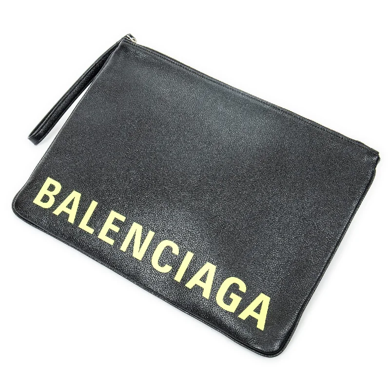 Wallets with eco-friendly materials-Large Logo Zip Pouch