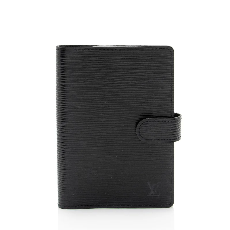 Wallets with bold prints-Louis Vuitton Epi Leather Small Ring Agenda Cover