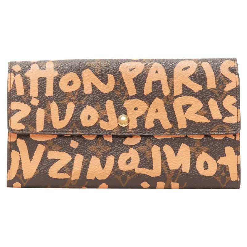 Keychains with practical clips-Louis Vuitton Stephen Sprouse Graffiti Monogram Long Wallet