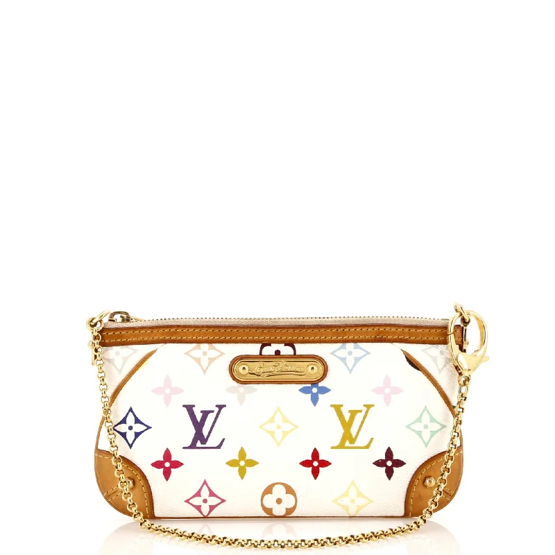 Wallets with snap pockets-Milla Pochette Monogram Multicolor MM