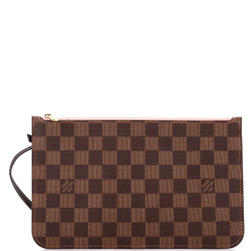 Wallets with elegant finishes-Neverfull Pochette Damier Large