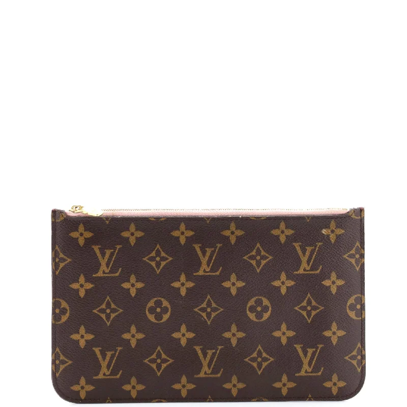 Wallets for card organizers-Neverfull Pochette Monogram Canvas Large