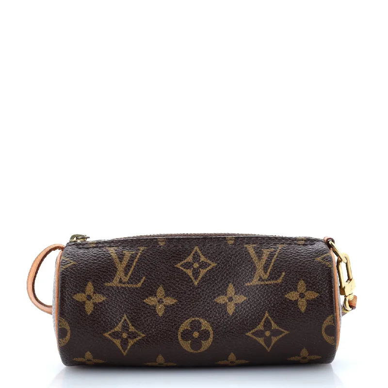 Wallets with tight pockets-Papillon Pochette Monogram Canvas Mini