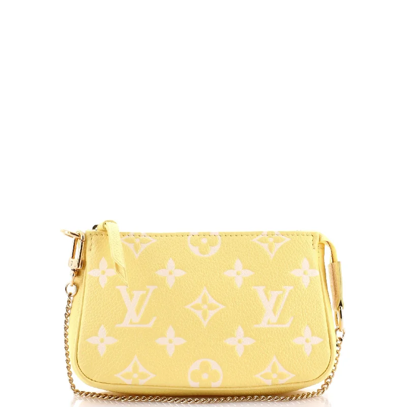 Keychains with bold hooks-Pochette Accessoires Spring in the City Monogram Empreinte Leather Mini