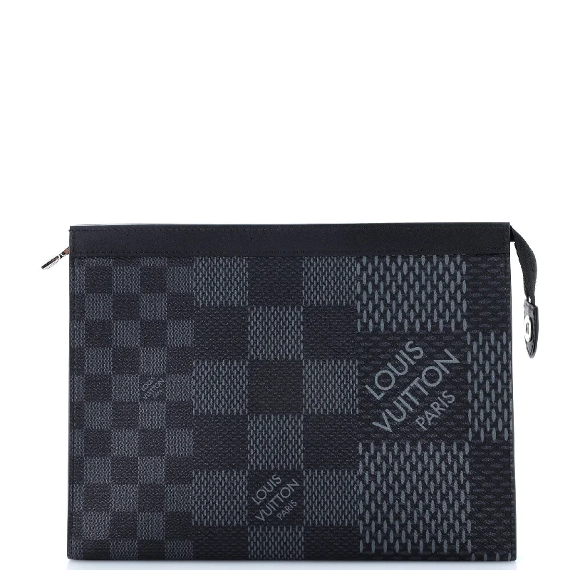 Wallets with secret pockets-Pochette Voyage Limited Edition Damier Graphite Giant MM