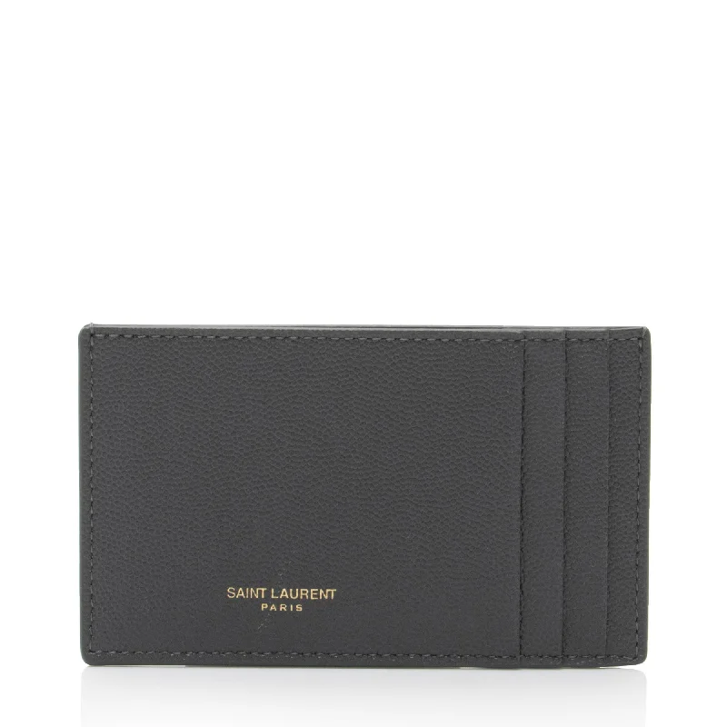 Wallets with luxury feels-Saint Laurent Leather Card Case Insert