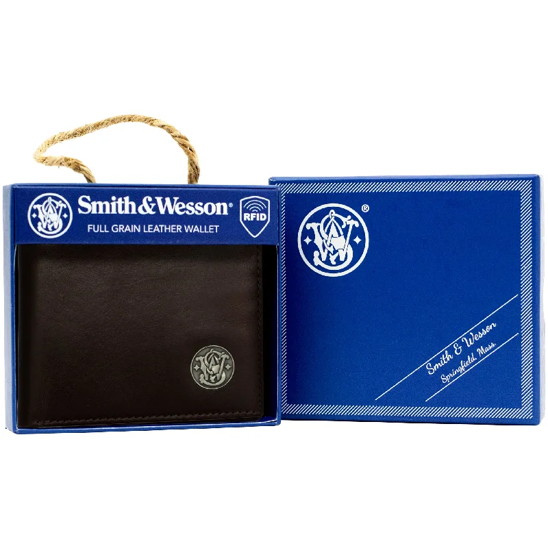 Backpack for budget vacations-Smith & Wesson Front Pocket Wallet