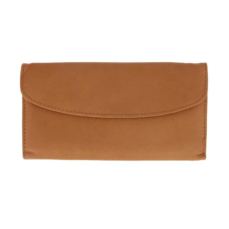 Wallets for student pockets-Women's Leather Checkbook Cover