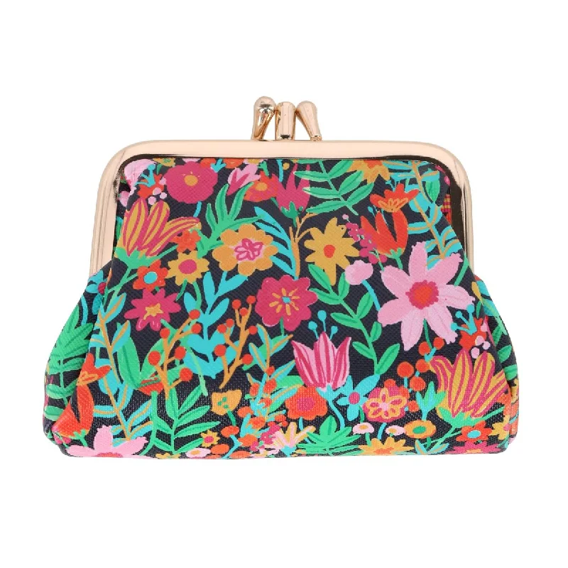 Wallets with rich slots-Women's Liberty Floral Triple Frame Coin Purse