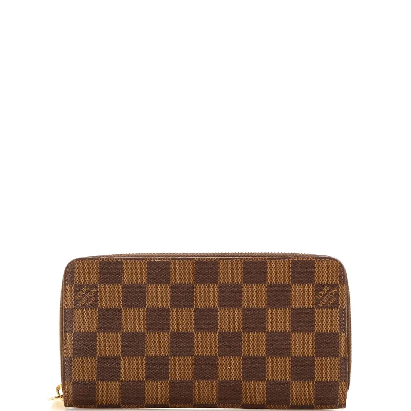 Wallets for card pockets-Zippy Wallet Damier