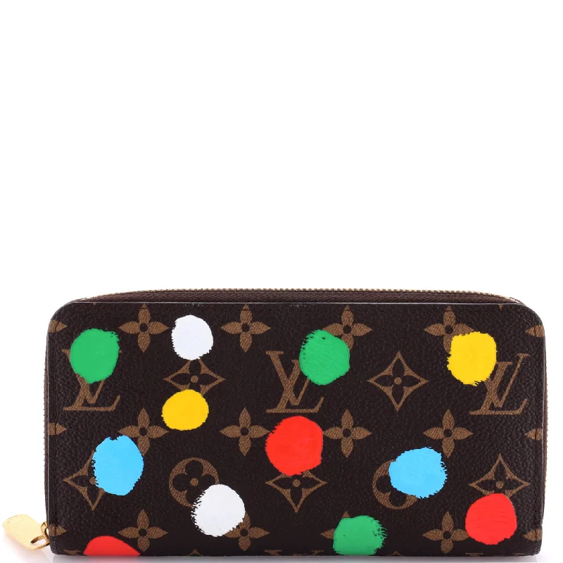 Keychains with gem tags-Zippy Wallet Yayoi Kusama Painted Dots Monogram Canvas