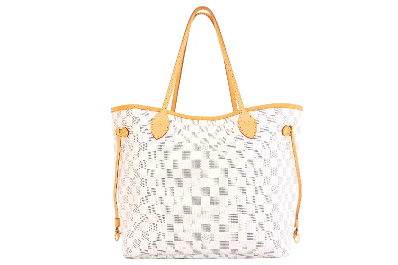 Handbag fashion blog-Louis Vuitton Damier Azur Neverfull MM