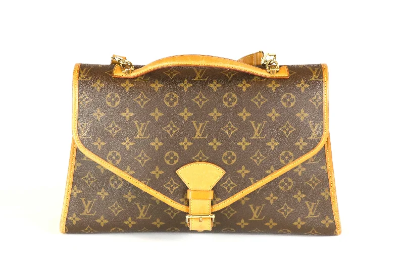 Handbag metallic sheen-Louis Vuitton Bel Air Monogram Large Hand Bag