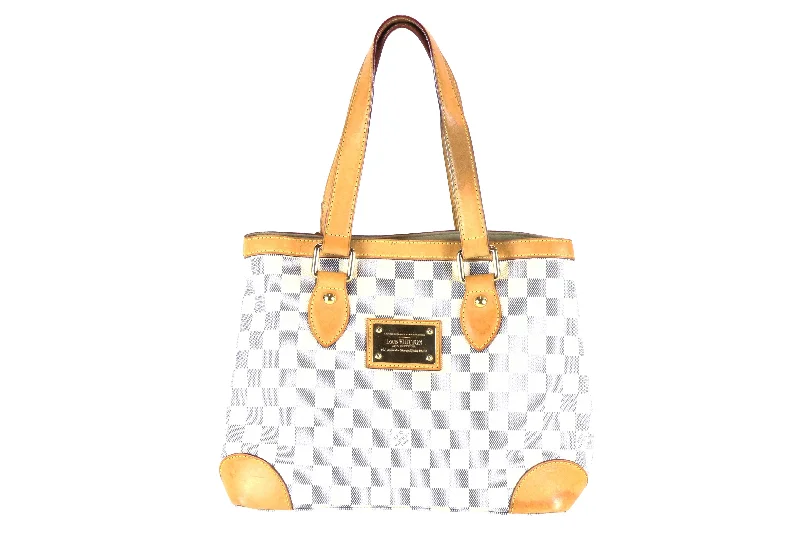 Handbag fringe style-LOUIS VUITTON  Damier Azur Hampstead MM