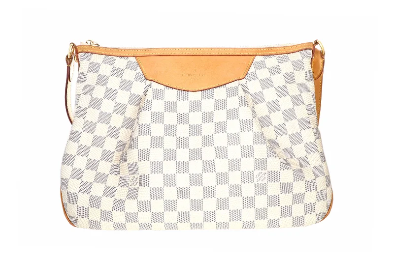 Handbag date night-Louis Vuitton Damier Azur Siracusa MM