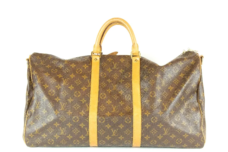 Handbag plain design-Louis Vuitton Keepall Bandouliere 55