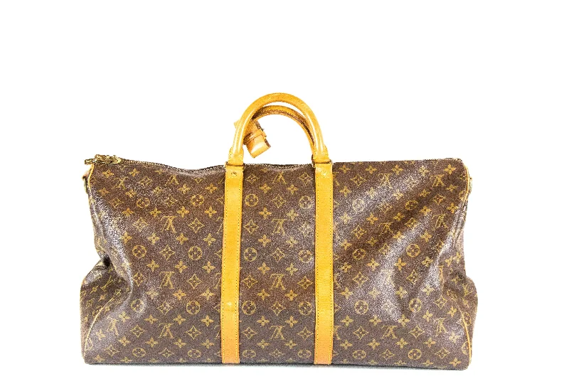 Handbag embossed logo-Louis Vuitton Keepall Bandouliere 55