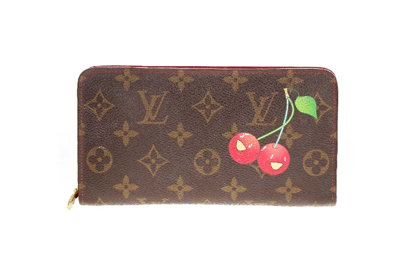 Handbag kids design-Louis Vuitton Monogram Cerises Porte-Monnaie Zippy Wallet