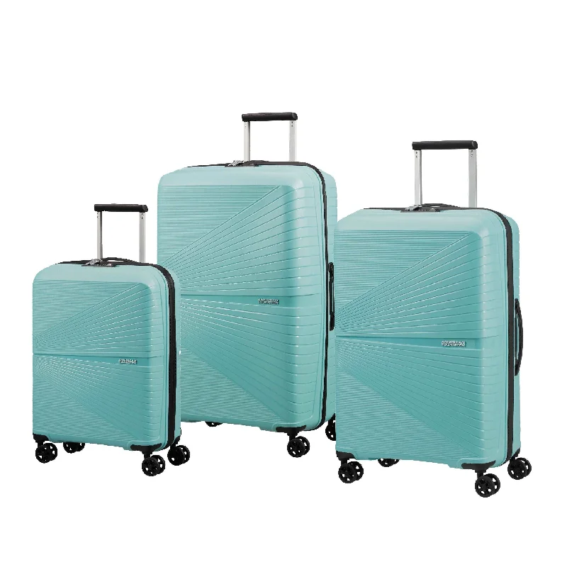 Affordable travel suitcase-American Tourister Airconic Spinner 3 Pieces Set  (21.5", 26", 30")