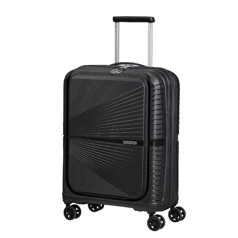 Lightweight suitcase for men-American Tourister Airconic Spinner Frontload Carry-On