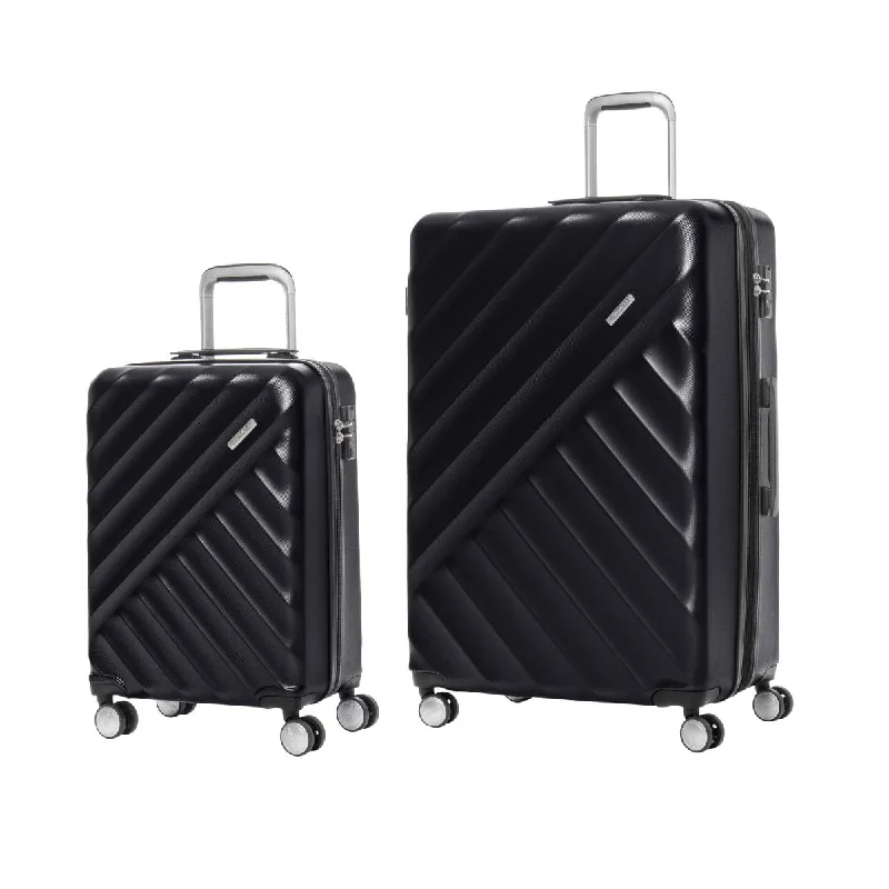 Travel suitcase for weekend travel-American Tourister Crave Collection 2 Piece Expandable Spinner Luggage Set - Carry-On and Large