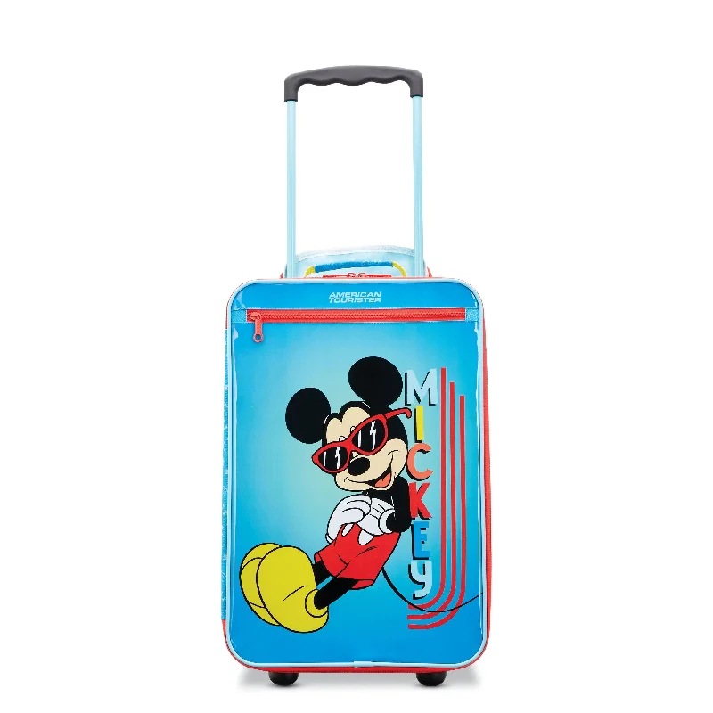 Anti-theft suitcase for women-American Tourister Disney Kids 18" Upright Luggage - Mickey