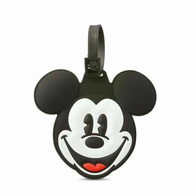 Suitcase for tough travel-American Tourister Disney Luggage ID Tags - Mickey Head