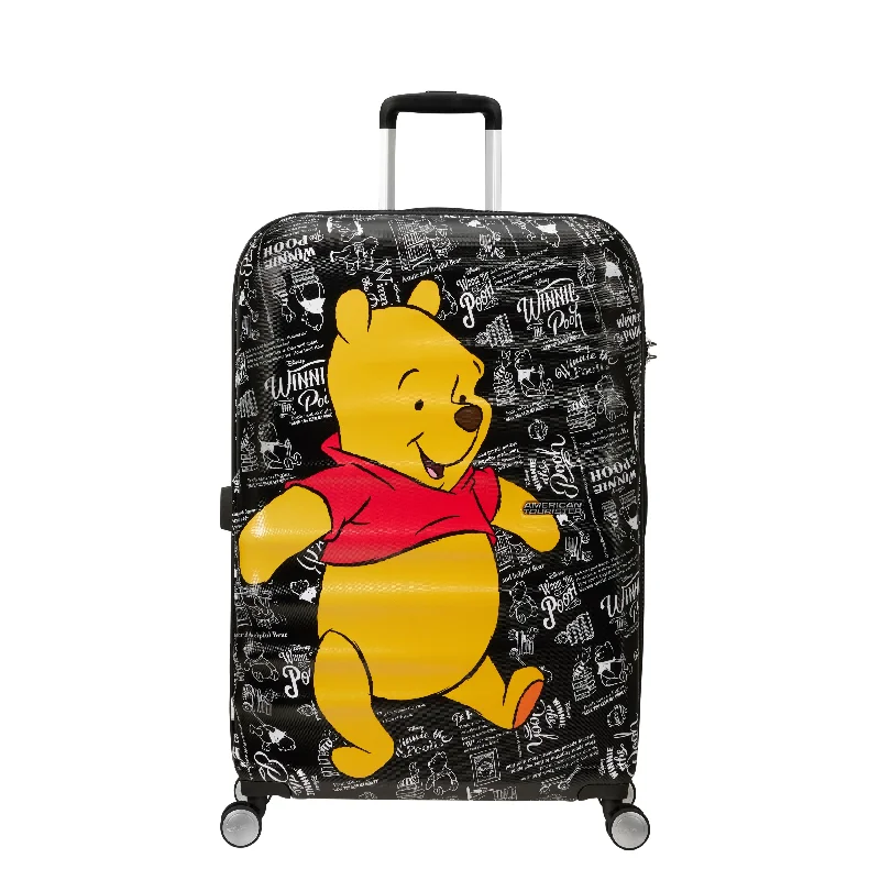 Suitcase for rugged trips-American Tourister Disney Wavebreaker Large Spinner Luggage - Winnie The Pooh