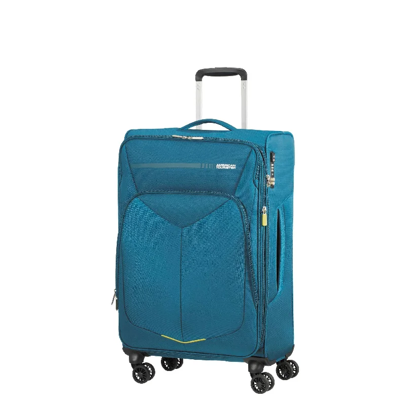 Suitcase with detachable organizer-American Tourister Fly Light Spinner Medium