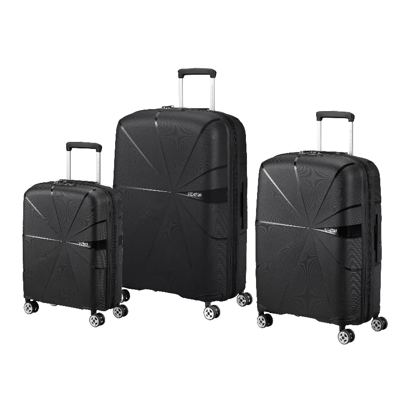 Lightweight suitcase for kids-American Tourister StarVibe 3-Piece Spinner Expandable Luggage Set