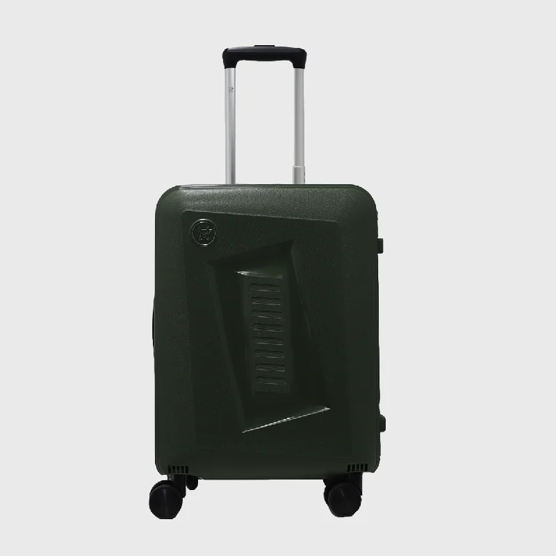 Suitcase for rainy vacations-Arctic Fox Elite Armor Hard-side check-in luggage/Suitcase/Trolley Bag (Olive).