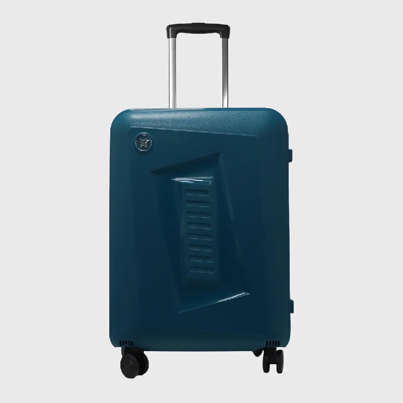 Suitcase with organizer straps-Arctic Fox Elite Armor Hard-side check-in luggage/Suitcase/Trolley Bag (Teal)