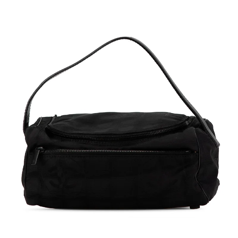 Handbag back in stock-Black Chanel New Travel Line Nylon Vanity Bag