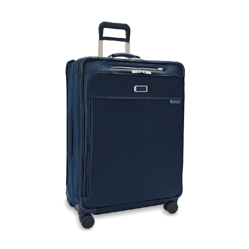 Travel suitcase with rainproof cover-Briggs & Riley Baseline Large Expandable Spinner