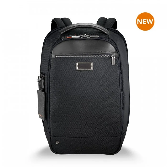 Backpacks with extra storage-Briggs & Riley Medium Slim Backpack @work