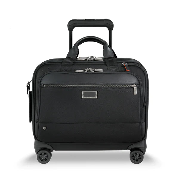 Affordable suitcase for teens-Briggs & Riley Medium Spinner Brief Black KR420SP