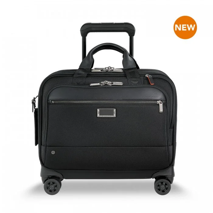 Travel suitcase with pockets-Briggs & Riley Medium Spinner Brief @work