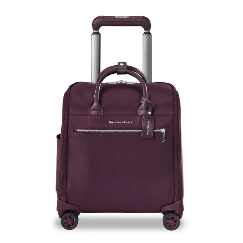 Suitcase with extra compartments-Briggs & Riley Rhapsody Widemouth Cabin Spinner (SA)