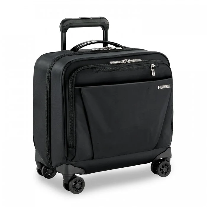 Stylish suitcase for boys-Briggs & Riley Sympatico Cabin Spinner  - Black