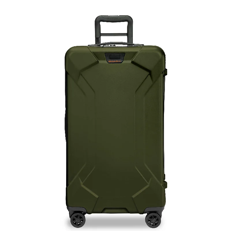 Travel suitcase with secure straps-Briggs & Riley Torq Medium Hardside Trunk Spinner