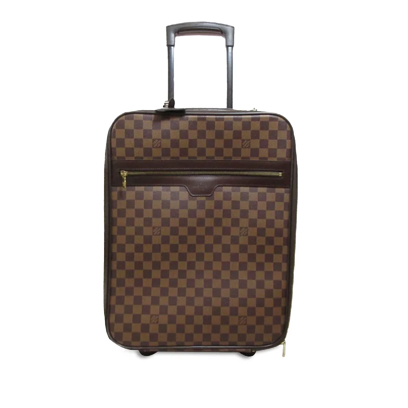 Handbag last chance-Brown Louis Vuitton Damier Ebene Pegase 45 Travel Bag