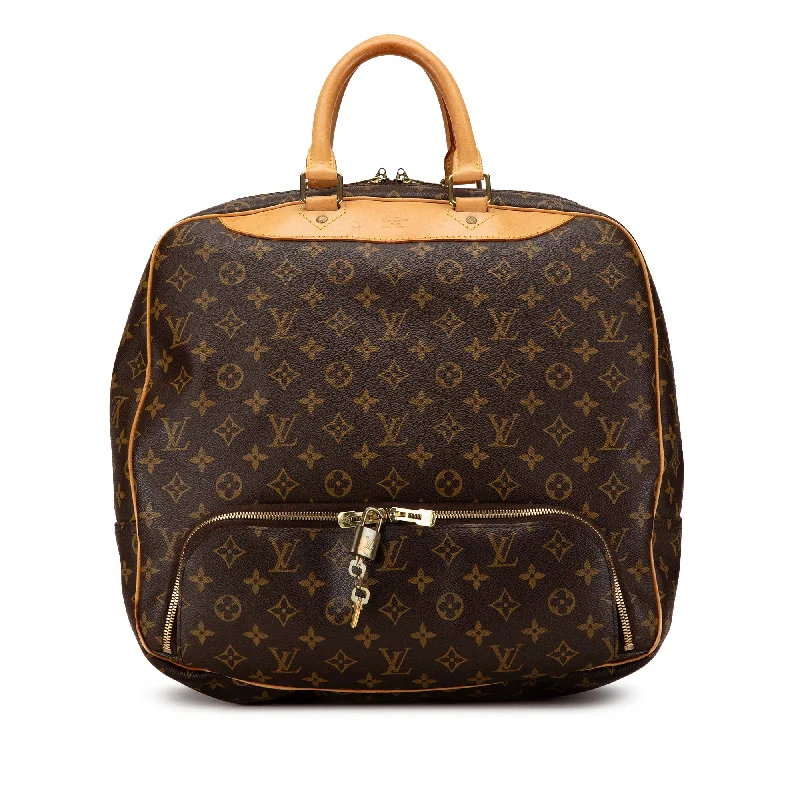 Handbag international brands-Brown Louis Vuitton Monogram Evasion Travel Bag